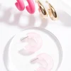 Hot And Gold Hoop Set Women Earrings