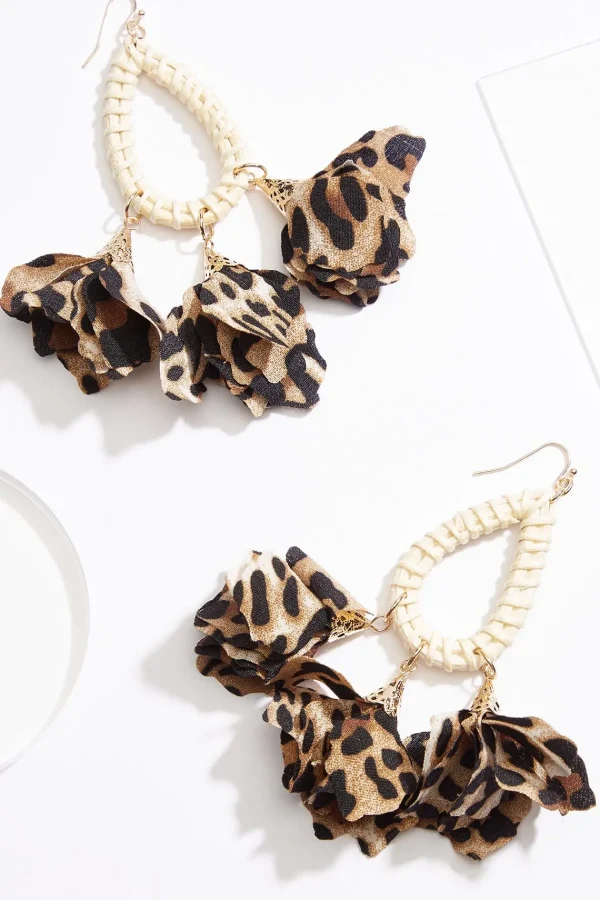 Clearance Animal Fabric Raffia Earrings Women Earrings