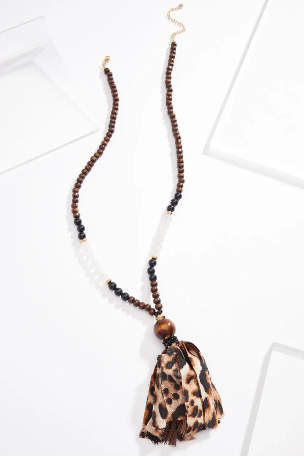 Discount Animal Fabric Tassel Necklace Women Necklaces