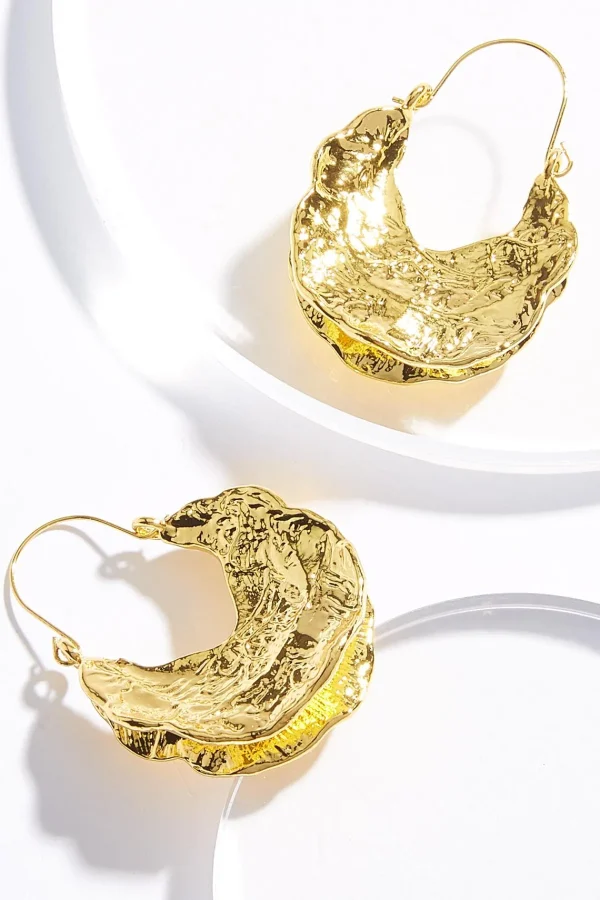 Clearance Artisan Hammered Metal Earrings Women Earrings