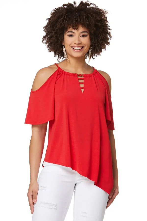 Best Asymmetrical Chain Link Top Women Tops