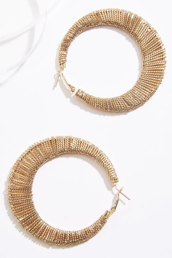 Best Sale Chain Wrapped Hoop Earrings Women Earrings