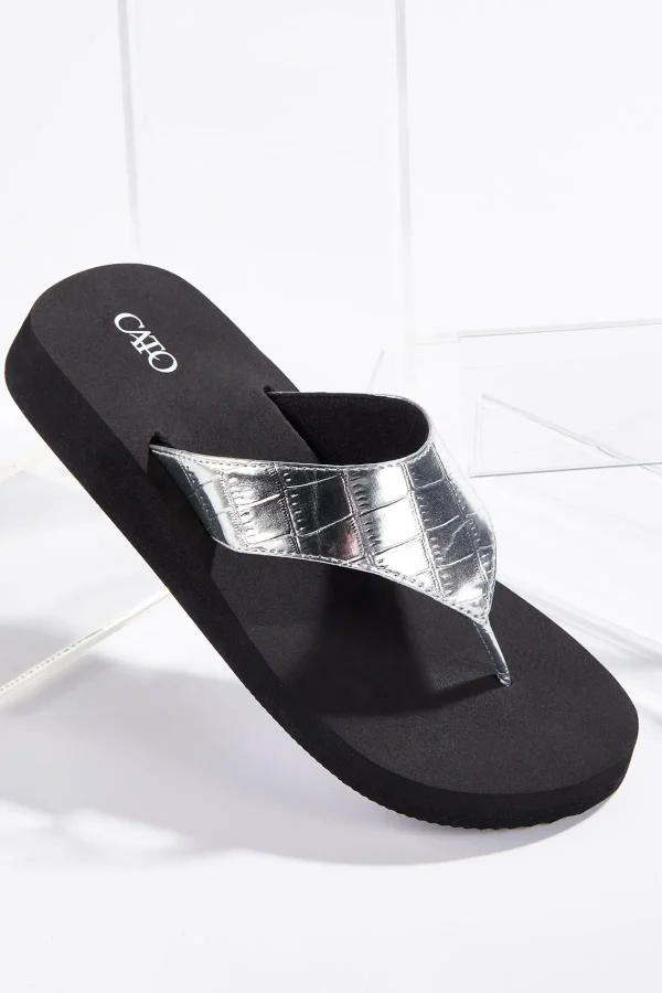 Store Croc Shield Flip Flops Women Sandals