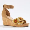 Online Crochet Crossband Wedges Women Wedges