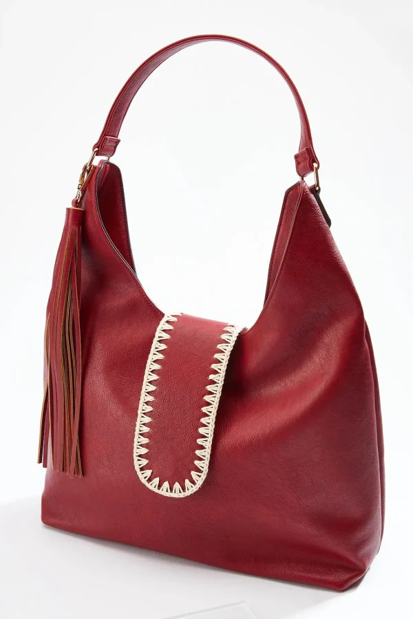 Hot Crochet Detail Hobo Handbag Women Handbags