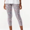 Fashion Cropped Paisley Leggings Women Cropped Pants
