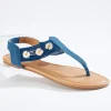 Shop Daisy Embellished Stretch Sandals Women Flats