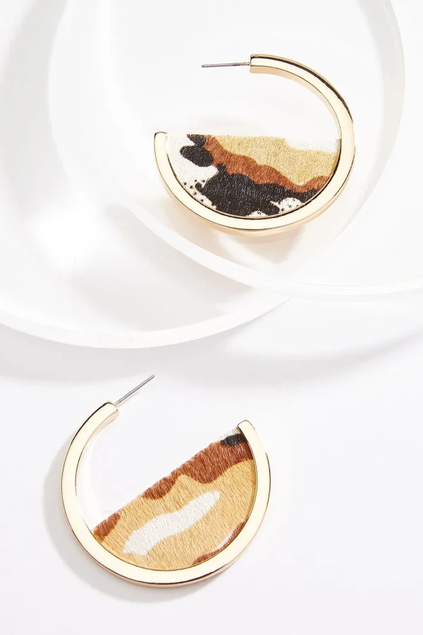 Discount Faux Fur Hoop Earrings Women Earrings