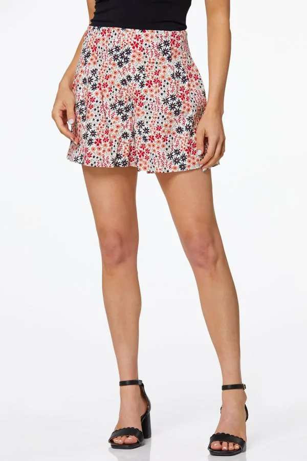 Best Floral Bloom Linen Shorts Women Shorts
