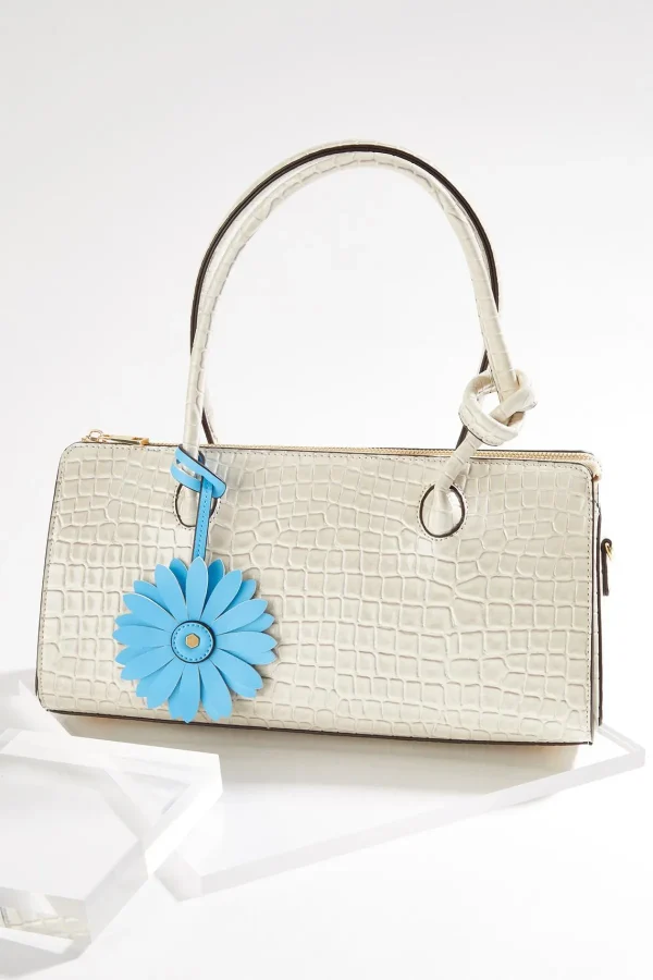 Clearance Knot Handle Croc Triangle Bag Women Handbags