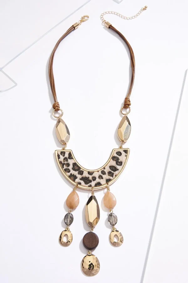 Discount Leopard Fur Pendant Necklace Women Necklaces