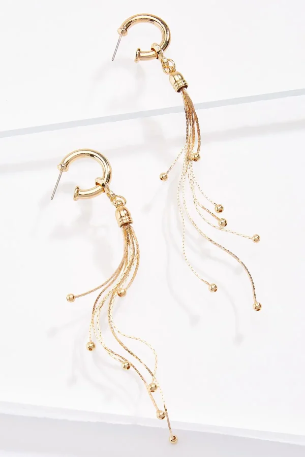 Clearance Metal Fringe Hoop Earrings Women Earrings