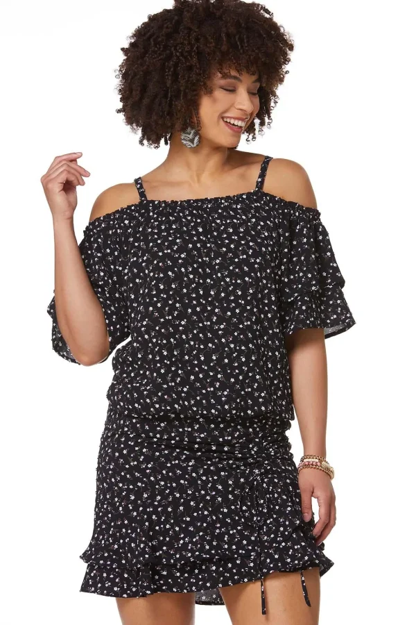 Hot Midnight Floral Top Women Sets & Suiting