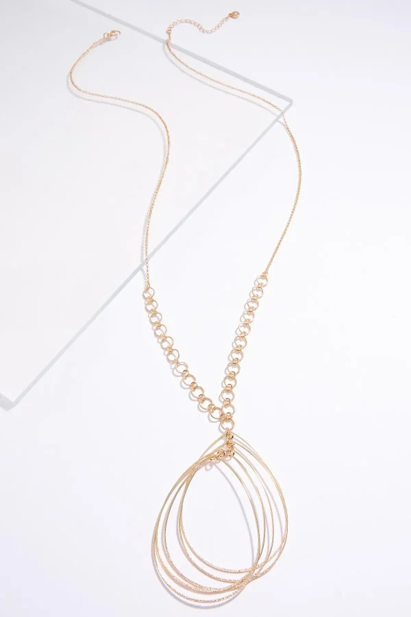Best Multi Wire Tear Pendant Necklace Women Necklaces