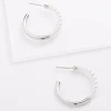 Clearance Partial Pearl Hoop Earrings Women Earrings