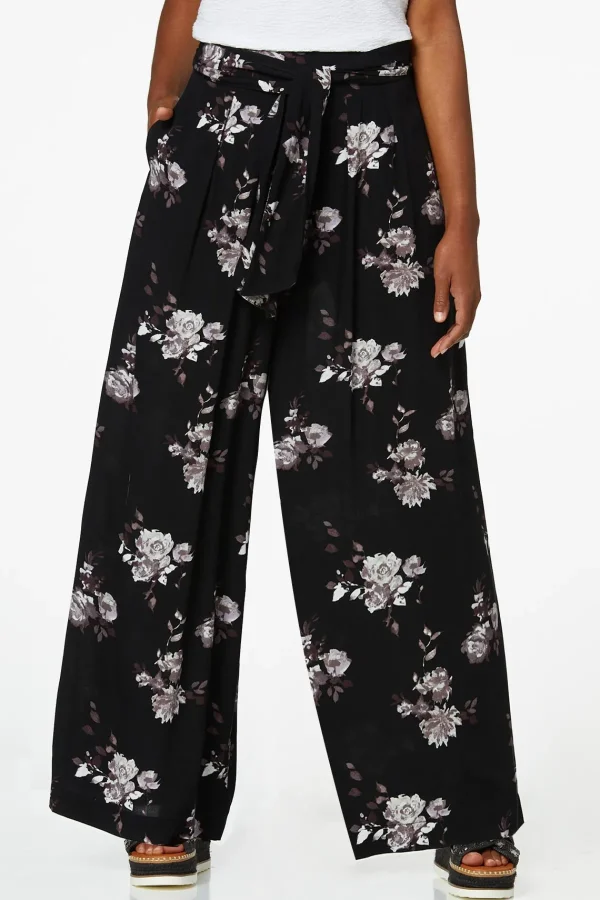 Best Petite Flowy Floral Pants Women Pants