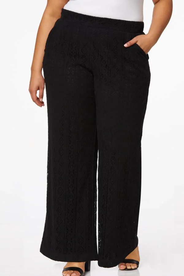 Best Sale Plus Petite Crochet Wide Leg Pants Women Pants