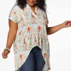 Shop Plus Size Aztec Highlow Tunic Women Tops