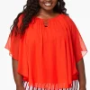 Discount Plus Size Capelet Women Tops