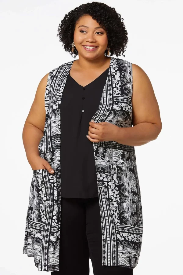 Best Sale Plus Size Contrast Patchwork Vest Women Jackets & Vests