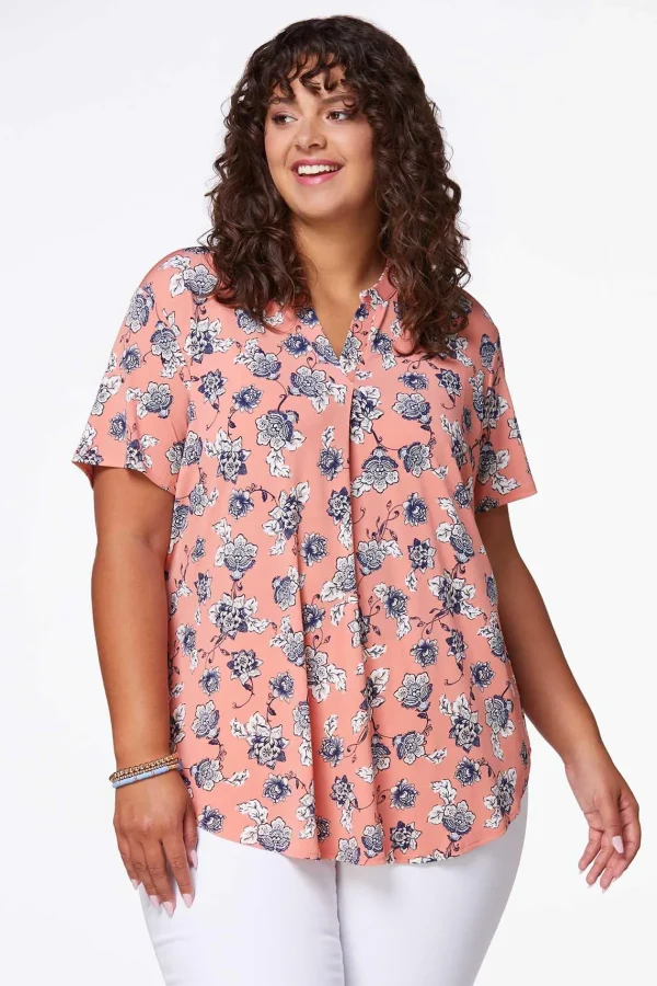 Best Plus Size Dressy Printed Top Women Tops