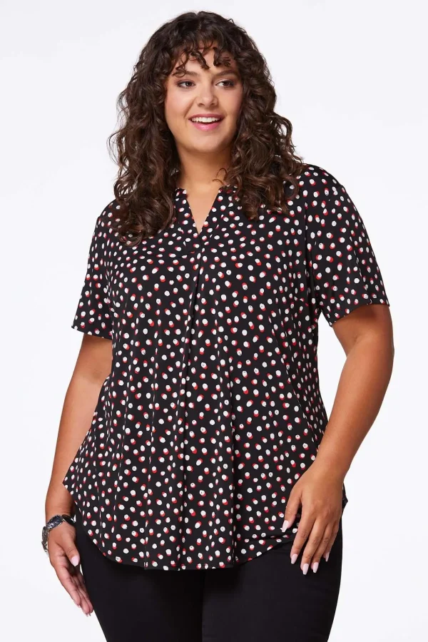 Best Plus Size Dressy Printed Top Women Tops