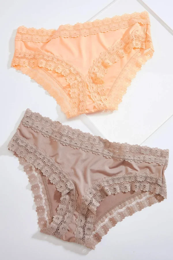 Best Sale Plus Size Floral Trim Panty Set Women Intimates