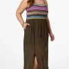 Flash Sale Plus Size Multi Crochet Maxi Dress Women Dresses