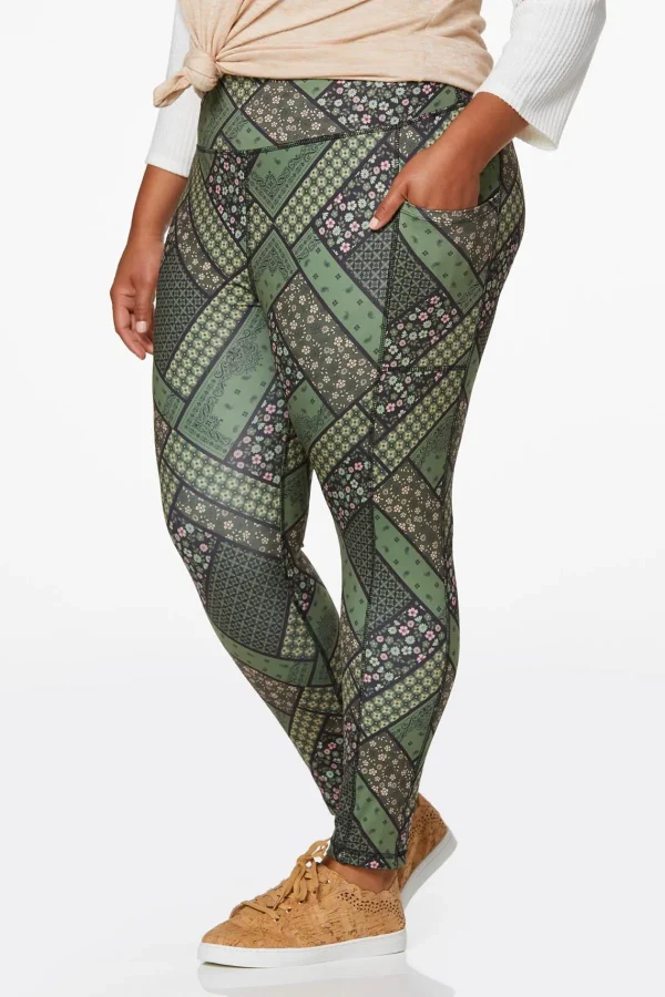 Cheap Plus Size Patchwork Leggings Women Pants