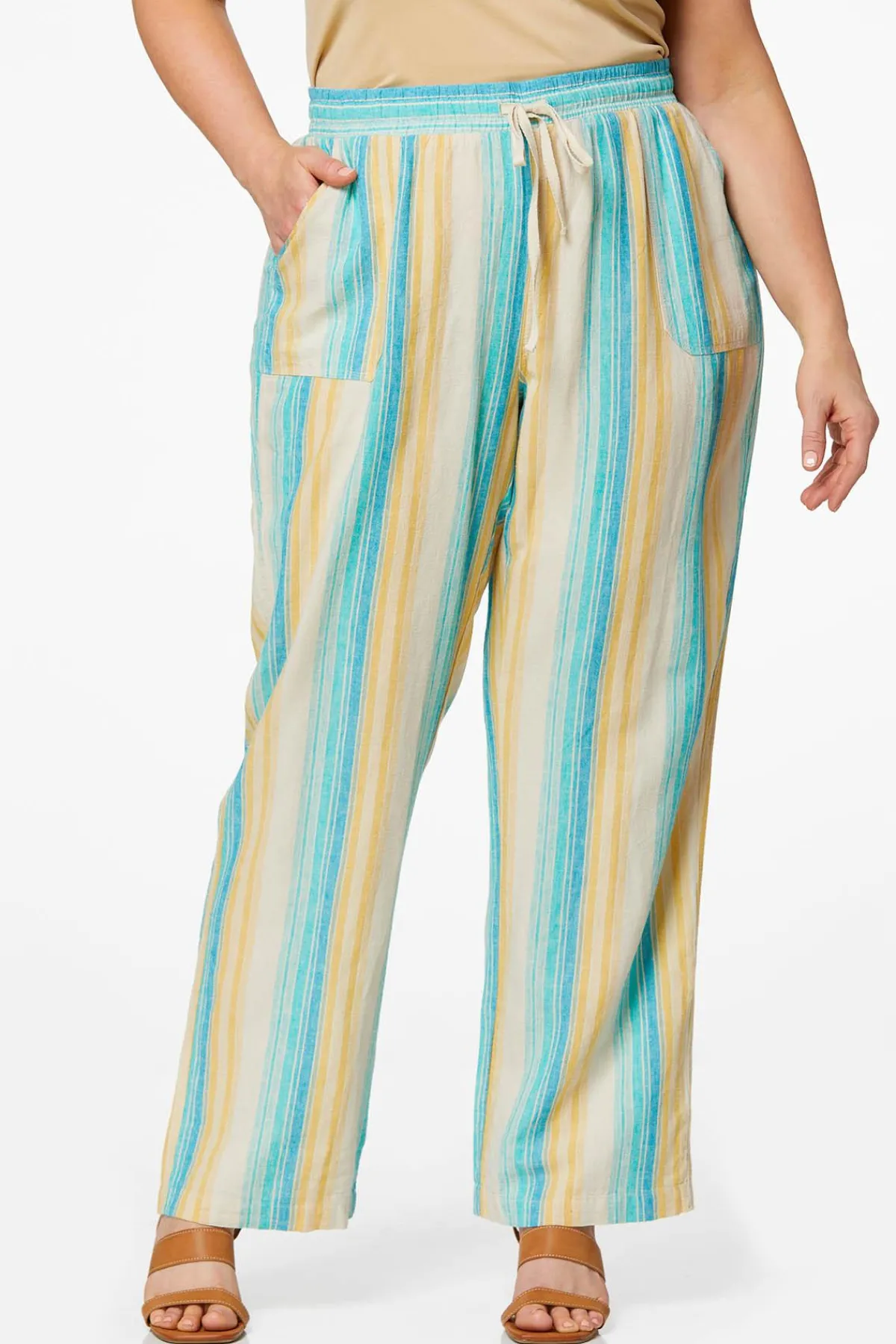 plus_size_sea_to_sky_linen_pants_0.webp Best Sale Plus Size Sea To Sky Linen Pants Women Pants