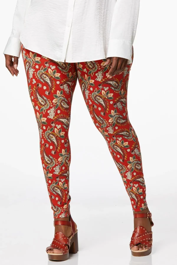 Cheap Plus Size Spice Paisley Leggings Women Pants