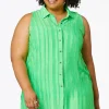 Outlet Plus Size Textured Limelight Tunic Women Tops
