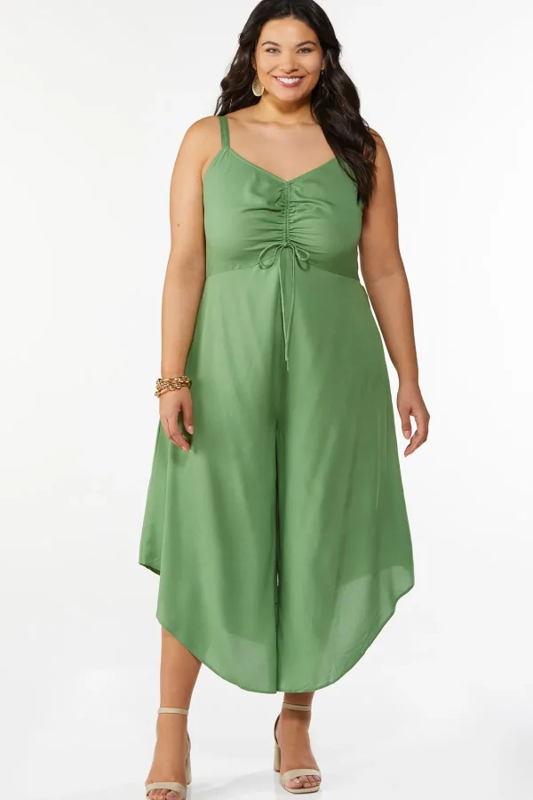 Shop Plus Size Tie Genie Jumpsuit Women Dresses