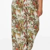 Hot Plus Size Tropical Linen Pants Women Pants