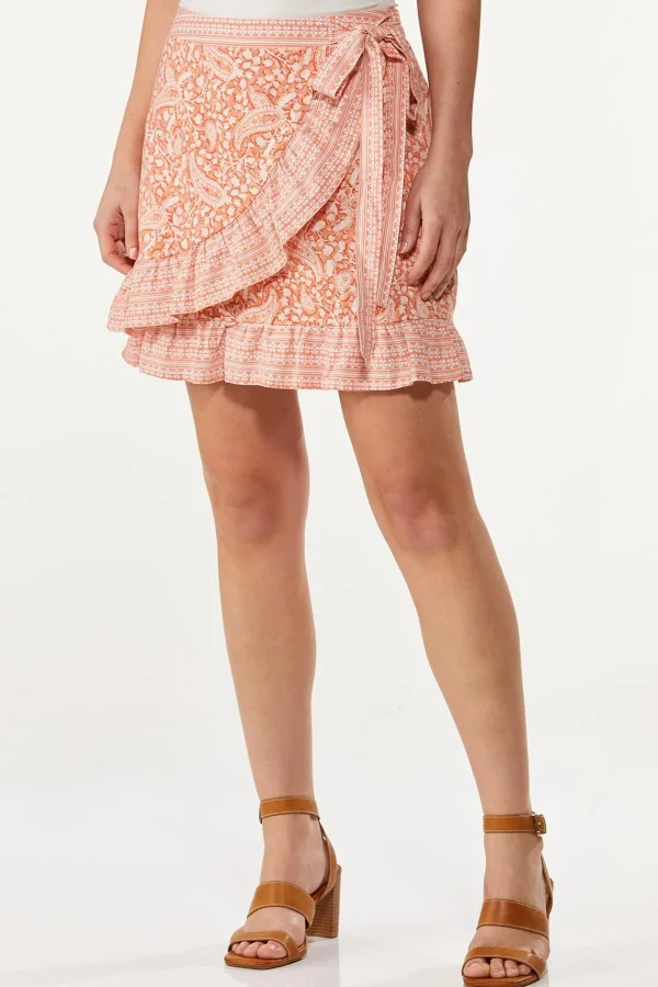 Store Pretty Paisley Skort Women Shorts