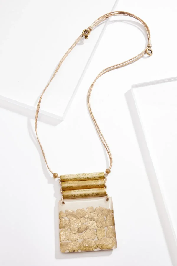 Best Sale Square Resin Pendant Necklace Women Necklaces