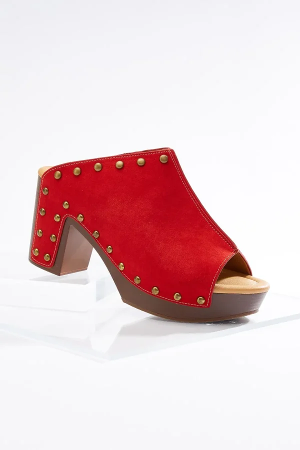 Best Sale Studded Clogs Women Heels