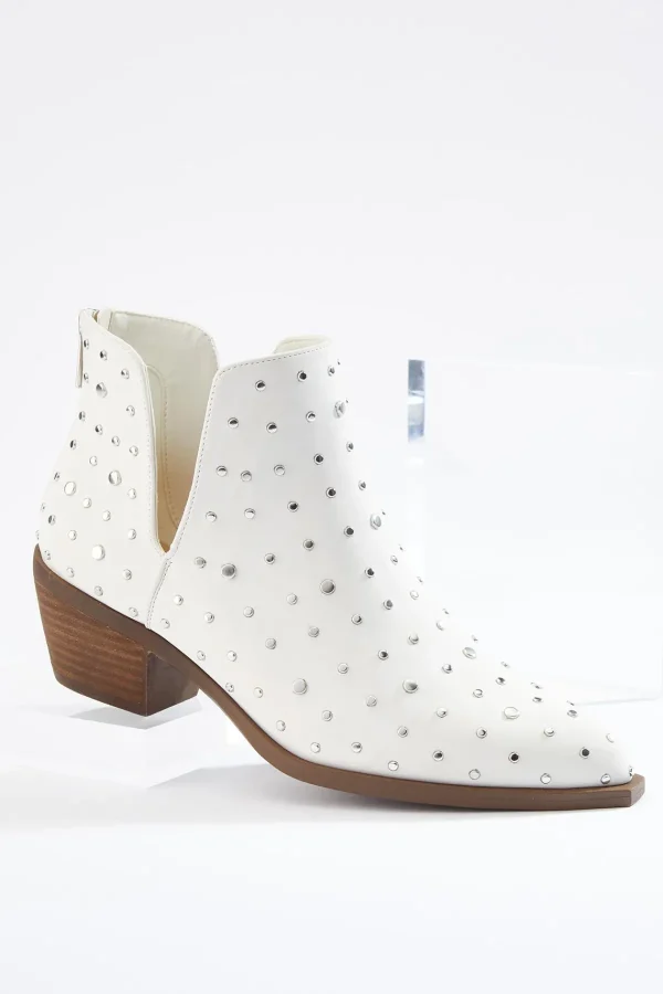 Best Studded White Booties Women Boots & Booties