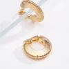 Shop Textured Clipon Hoop Earrings Women Earrings