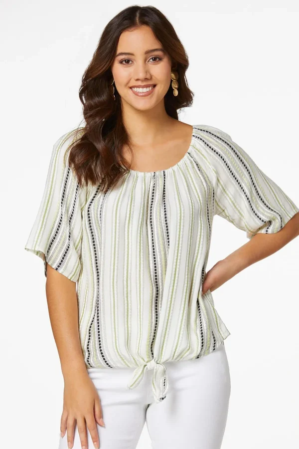 Best Textured Stripe Top Women Sets & Suiting
