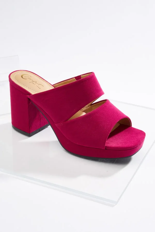 Best Two Band Platform Sandals Women Heels