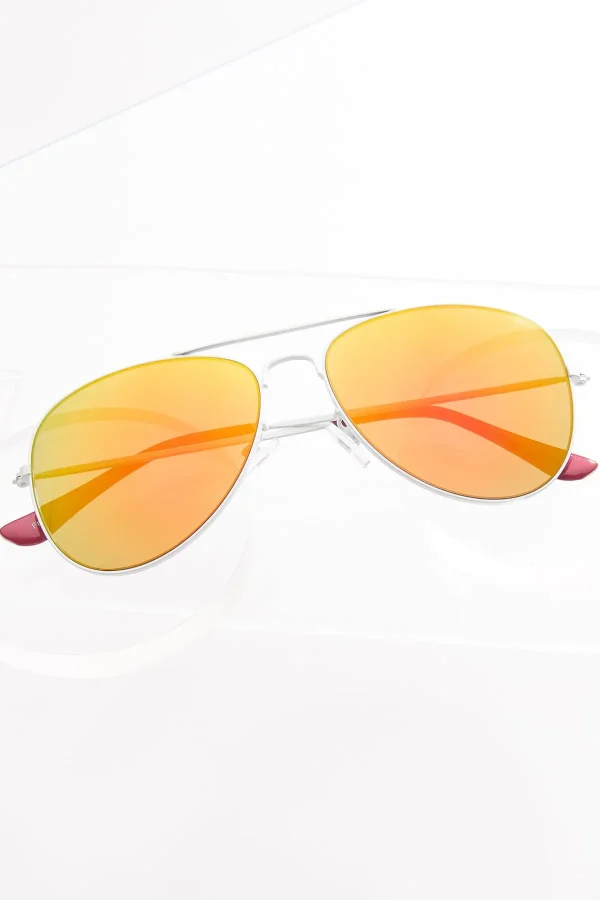Cheap White Mirrored Sunglasses Women Sunglasses