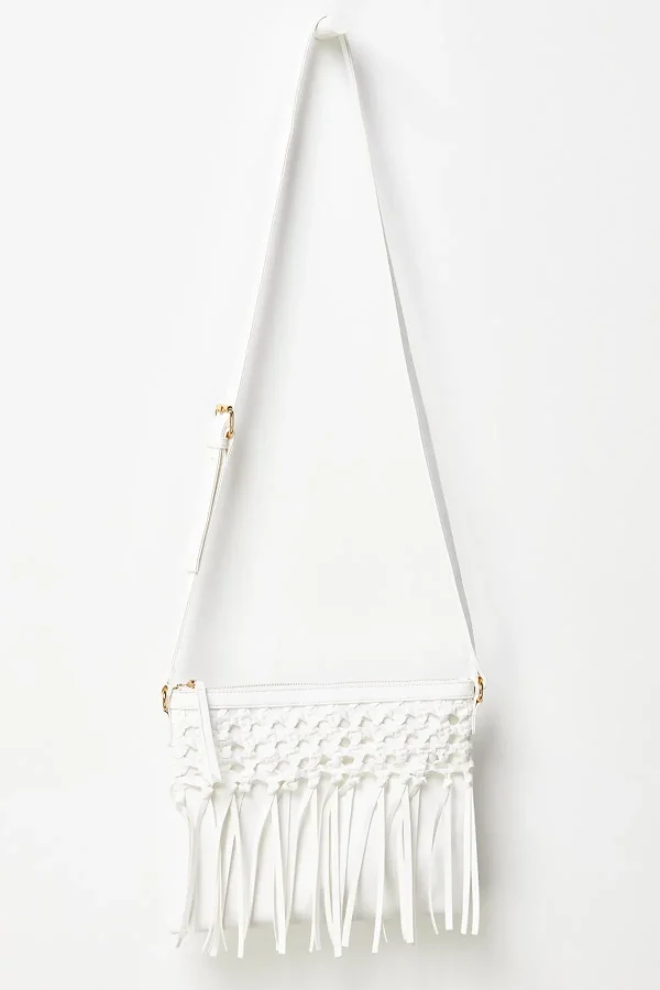 Cheap Woven Fringe White Crossbody Women Handbags